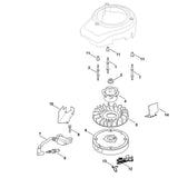 STIHL 0002-400-1203 vliegwiel positie 6 technische tekening