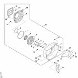 STIHL 0004-190-4001 startmechanisme compl. positie 20 technische tekening