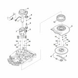 STIHL 9645-951-3354 ronde keerring 16x2,2 positie 15 technische tekening