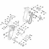 STIHL 6250-643-1001 borgring positie 31 technische tekening