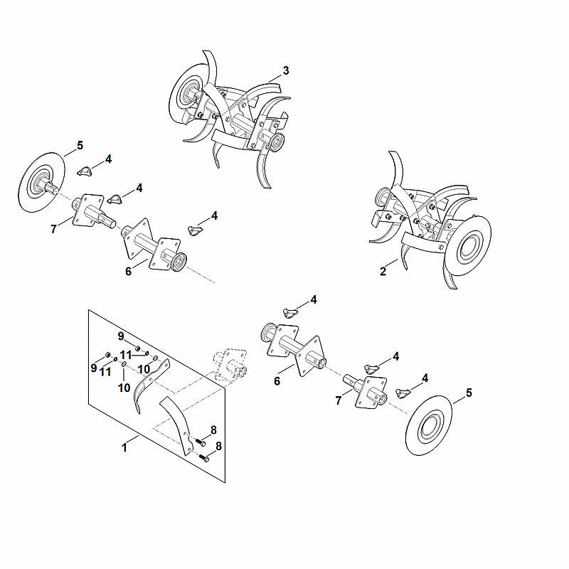 STIHL 6250-740-7400 as positie 6 technische tekening