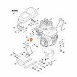 STIHL 6250-967-4409 sticker positie 20 technische tekening