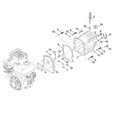 STIHL 6251-716-0403 Schroeven (steunen veer) positie 9 technische tekening