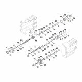 STIHL 6251-951-1700 cilinderbout positie 45 technische tekening