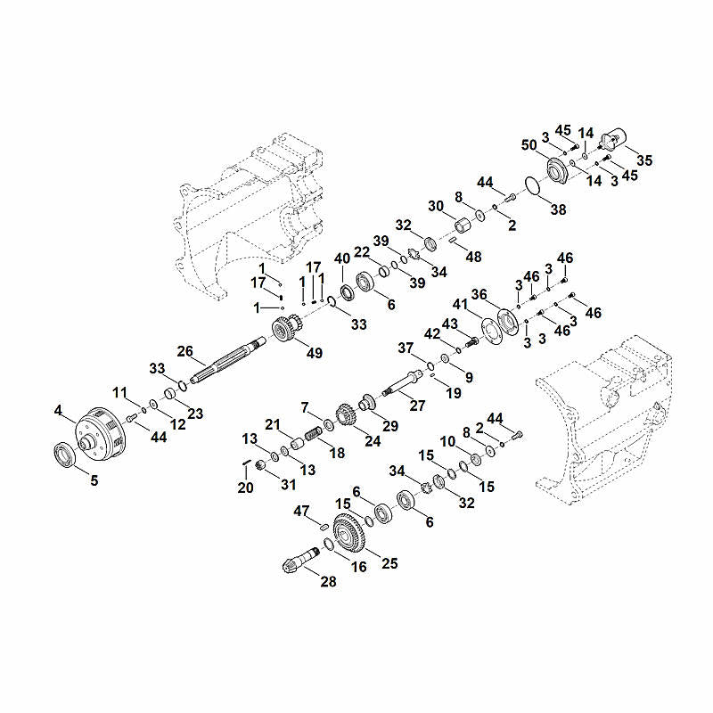 STIHL 6251-643-1000 borgring positie 33 technische tekening