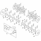 STIHL 6251-007-1801 Reparatieset (hakmes) positie 5 technische tekening