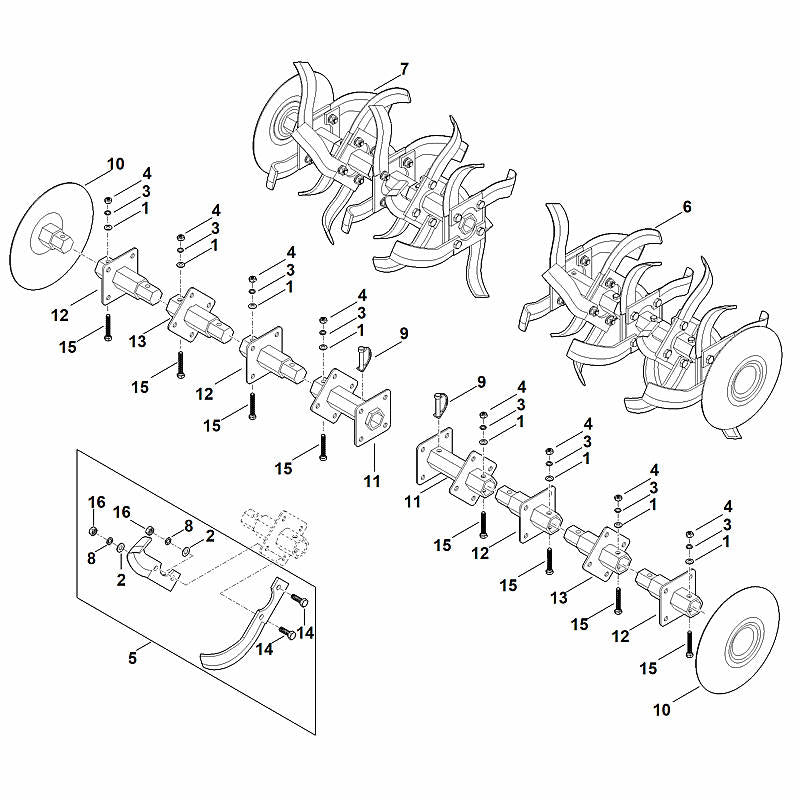 STIHL 6251-740-7401 as positie 11 technische tekening