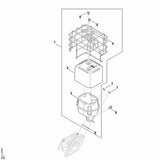 STIHL 6250-955-1104 inbusmoer M8 positie 7 technische tekening