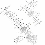 STIHL 0004-038-0800 pen positie 16 technische tekening