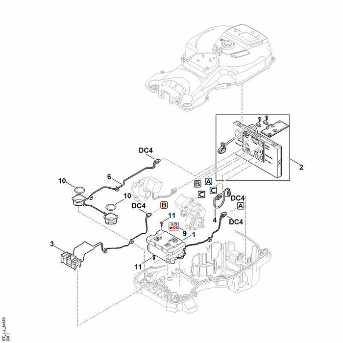 STIHL AAI 100.1 OEM 63014006535 technical drawing position 1