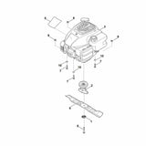 STIHL 0000-702-5000 messenbus positie 2 technische tekening