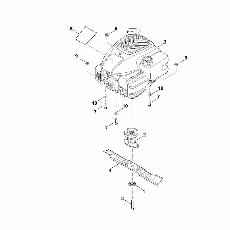 STIHL 9008-319-9028 inbusbout 3/8"x21/4" positie 8 technische tekening