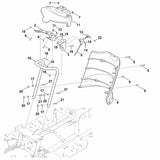 STIHL 9039-490-1380 Schroefdraadvormbout M6x35 positie 5 technische tekening