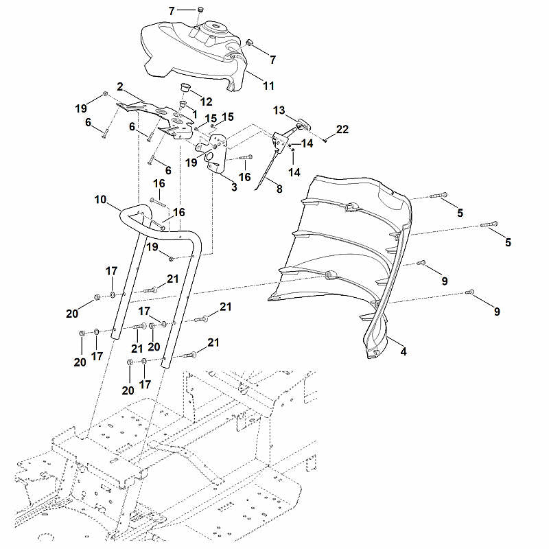 STIHL 9039-490-1380 Schroefdraadvormbout M6x35 positie 5 technische tekening