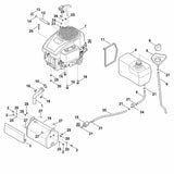 STIHL 0000-951-1700 Inbusbout UNC-5/16"x3/4" positie 16 technische tekening