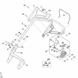 STIHL 6338-430-1110 Schakelaarbehuizing compleet positie 27 technische tekening