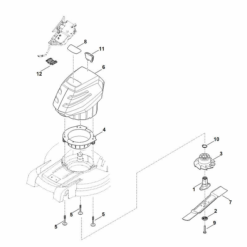 STIHL 6338-967-0180 typeplaatje RMA 443 C positie 8 technische tekening