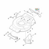 STIHL 6371-700-8508 behuizing positie 5 technische tekening