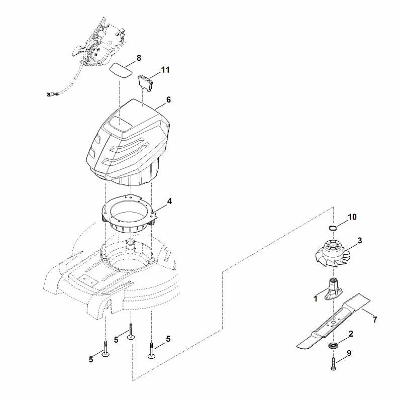 STIHL 6338-967-1520 typeplaatje RMA 443 VC positie 8 technische tekening