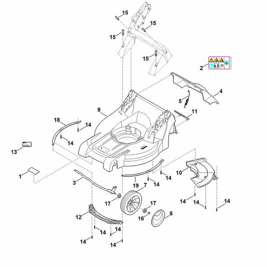 STIHL 6338-700-2722 klep compl. positie 4 technische tekening
