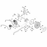 STIHL 6338-641-7100 Houder (Vario-transmissie) positie 6 technische tekening