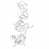 STIHL 0000-700-2700 klep compl. positie 4 technische tekening