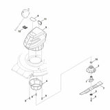 STIHL 6368-430-3800 zekering positie 11 technische tekening