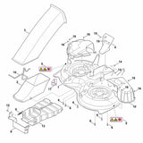 STIHL 6165-967-4416 sticker positie 17 technische tekening