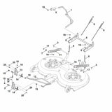 STIHL 6170-703-6952 houder voor positie 13 technische tekening