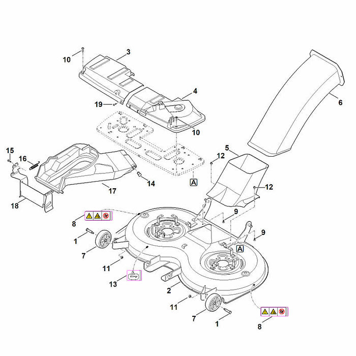 STIHL 6170-760-0923 maaiwerk compl. positie -1 technische tekening