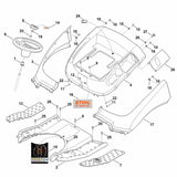 STIHL 6170-967-4458 waarschuwingsinstructie positie 15 technische tekening