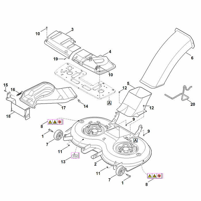 STIHL 6170-760-0983 maaiwerk compl. positie -1 technische tekening