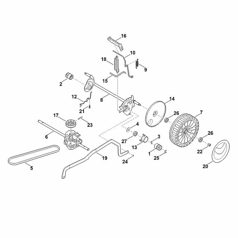 STIHL 6338-704-3200 huls positie 13 technische tekening