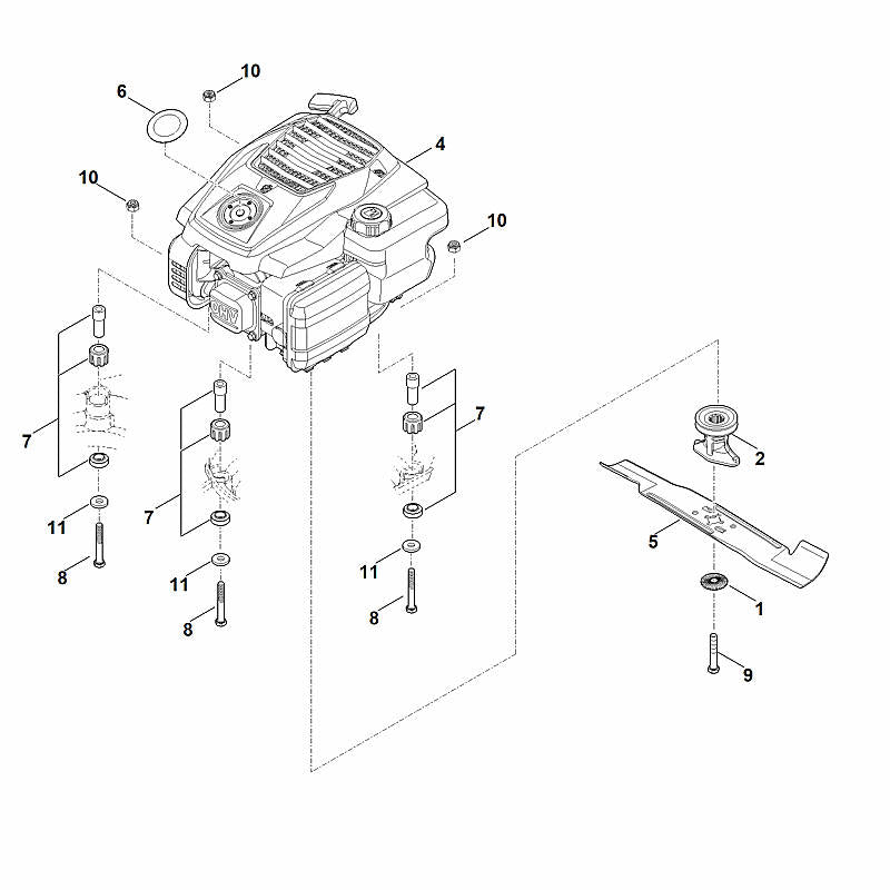 STIHL 6338-011-1831 EVC 200.4 C (EVC200-0010) positie 4 technische tekening