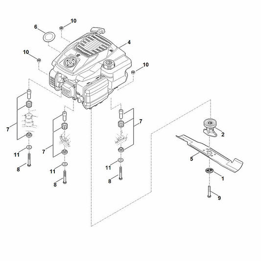 STIHL 6338-702-0100 mes positie 5 technische tekening