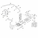 STIHL 0004-120-0613 carburator positie 7 technische tekening