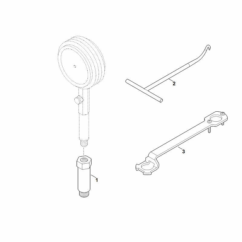 STIHL 0000-890-2800 Montagehaak positie 2 technische tekening