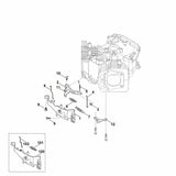 STIHL 0004-180-6705 houder positie 1 technische tekening