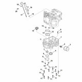 STIHL 0004-992-5507 keerring positie 4 technische tekening