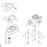 STIHL 6374-967-1511 typeplaatje RM 655 VS positie 101 technische tekening