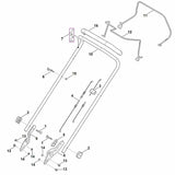 STIHL 6371-967-4401 sticker positie 7 technische tekening