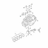 STIHL 0004-951-0835 inbusbout positie 13 technische tekening