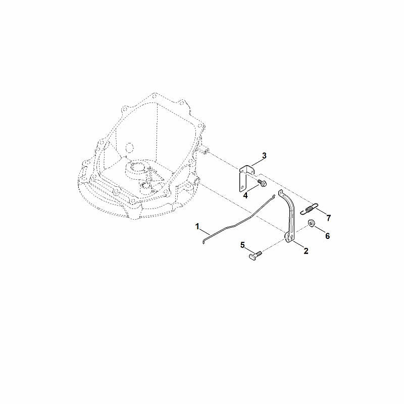 STIHL 0004-104-1900 aanslagplaat positie 3 technische tekening