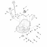 STIHL 0004-100-5105 centrifugaalregelaar positie 6 technische tekening