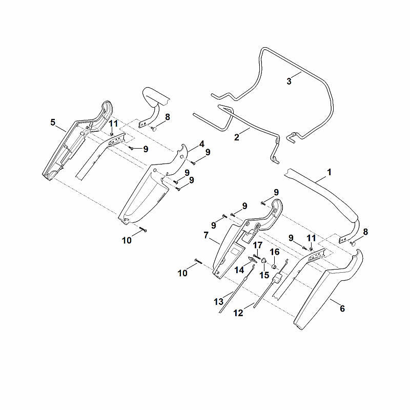 STIHL 6375-763-1200 kabelrol positie 15 technische tekening