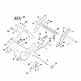 STIHL 6340-706-0731 afdekking positie 8 technische tekening