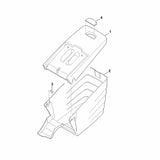 STIHL 6340-760-2101 bovenste gedeelte grasopvangbox positie 1 technische tekening