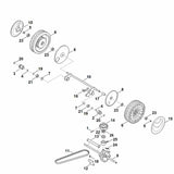 STIHL 6340-704-2101 V-riem positie 11 technische tekening
