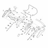 STIHL 6340-440-3001 kabelboom positie 23 technische tekening