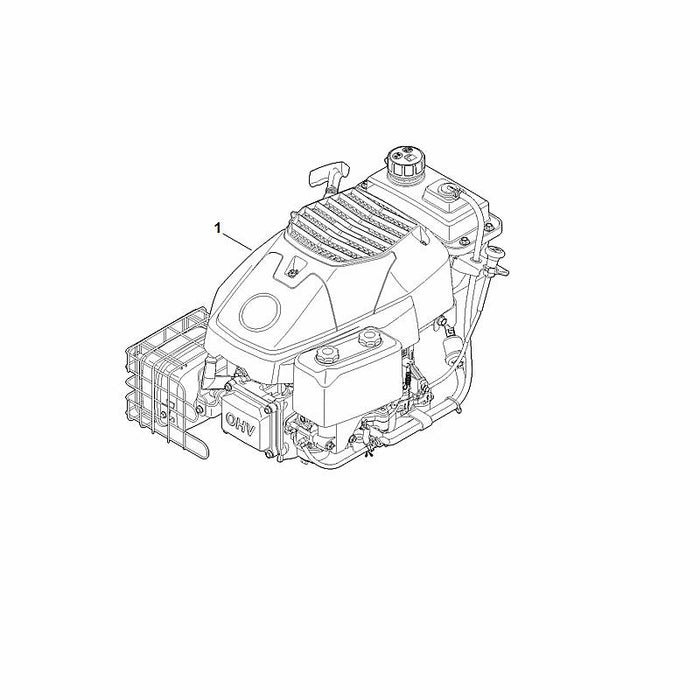 STIHL 6012-011-1815 EVC 2000.0 (EVC2000-0001) positie 1 technische tekening